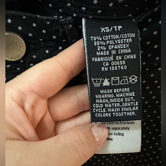 RW&CO Natalie Polka Dotted Jeggings Cropped - Picture 4 of 4